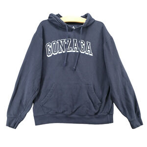 Knights Apparel Men's Gonzaga Bulldogs Spell Out Hoodie Sweatshirt Blue Medium